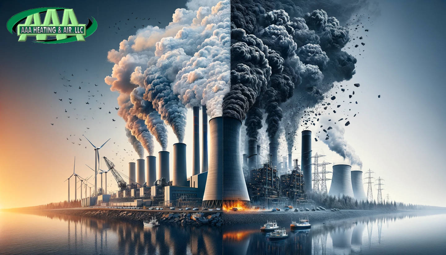 The future of natural gas. Image illustrating the overall reduction in carbon emissions in the U.S. power sector, highlighting the transition to natural gas.