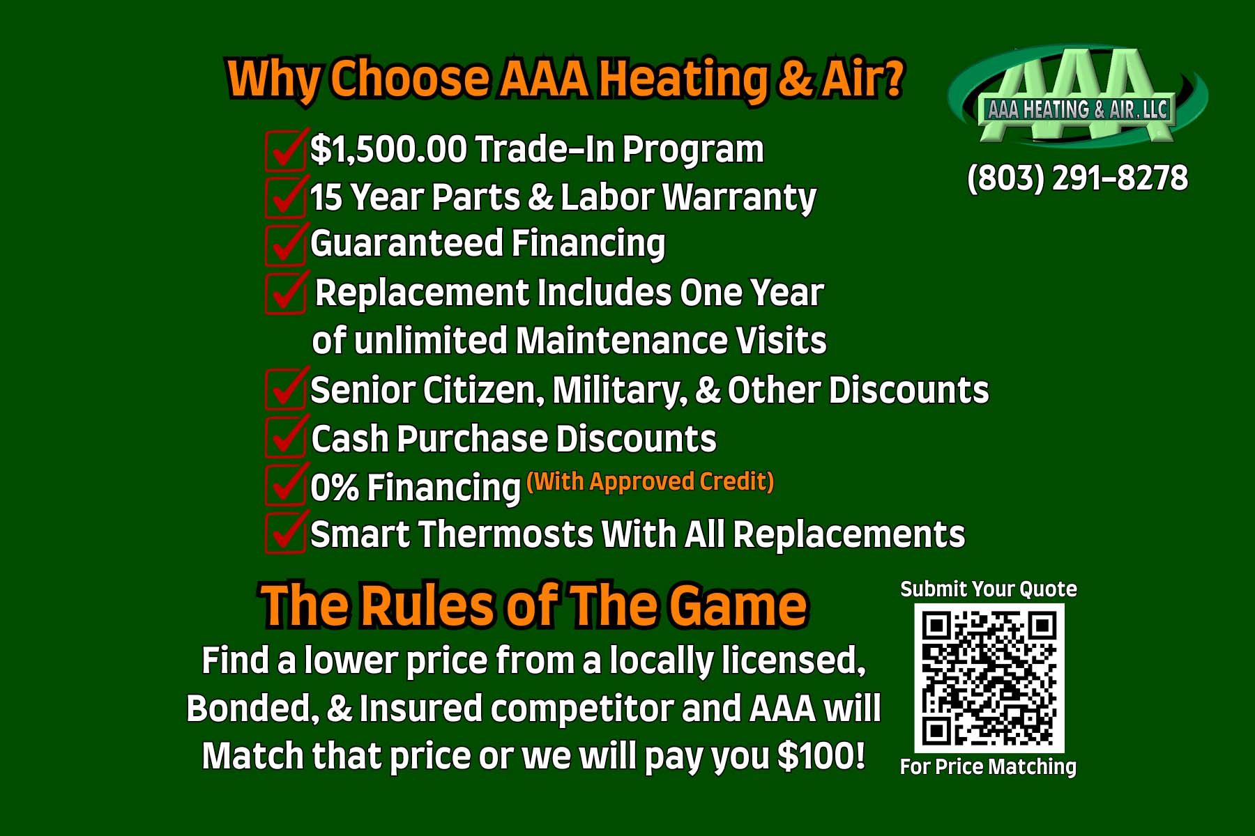 HVAC Price Match Guarantee