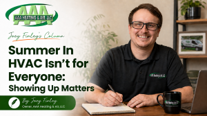 Joey Finley - Summer In HVAC Isn't for Everyone: Showing Up Matters