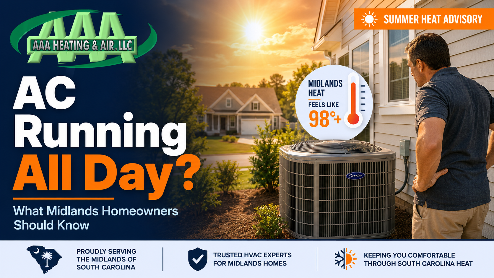 Is It Normal for Your AC to Run All Day During Midlands Heat? Featured Image